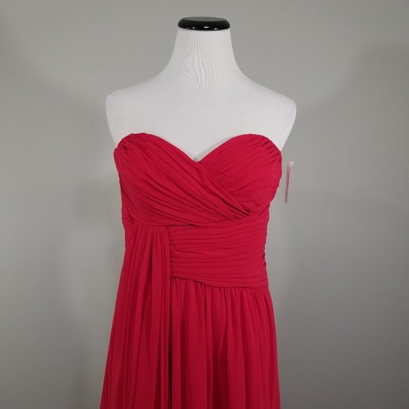 Nwt Jill Stuart Dress Sweetheart Strapless Ball Gown Size 10 Womens Red New $458 - Picture 6 of 15